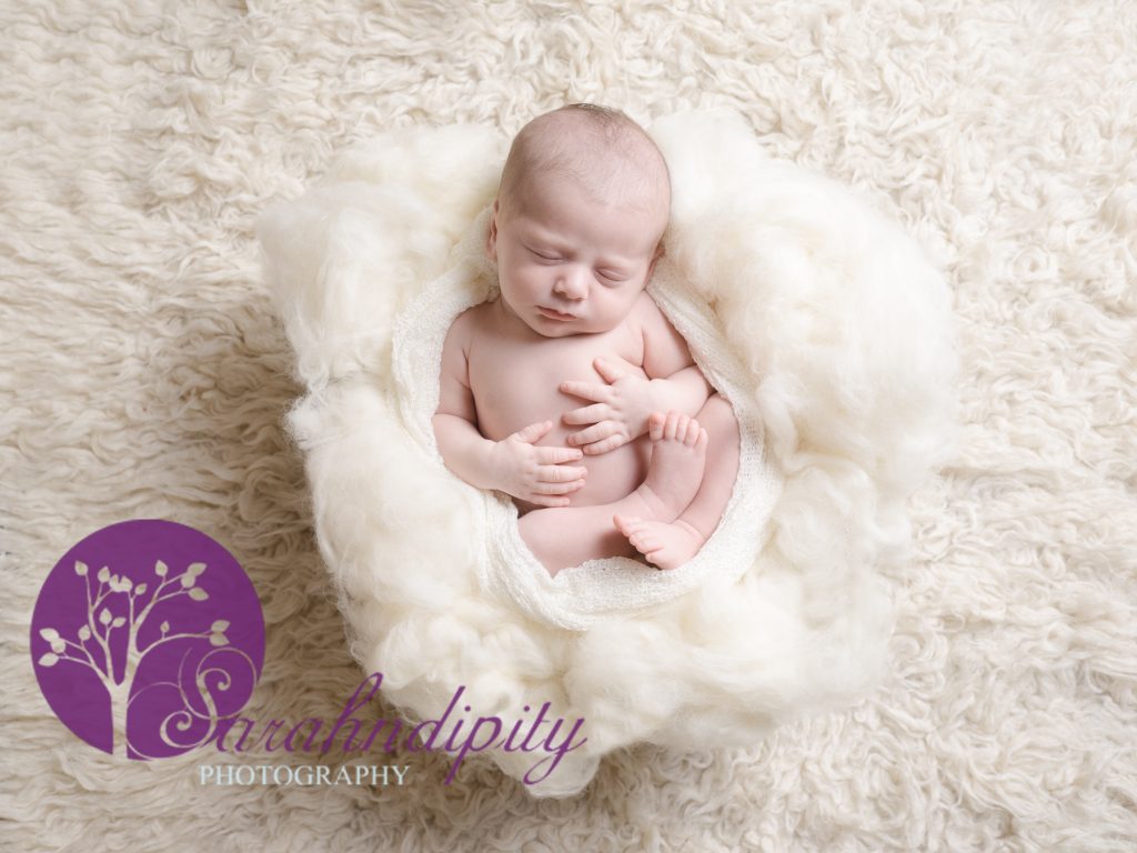 Fluffy basket newborn baby photography grays essex