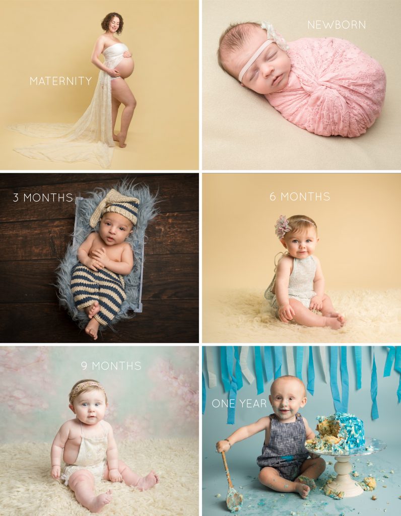 bump to Baby Newborn Family grays portrait photograph sitter newborn bump baby newborn cakesmash