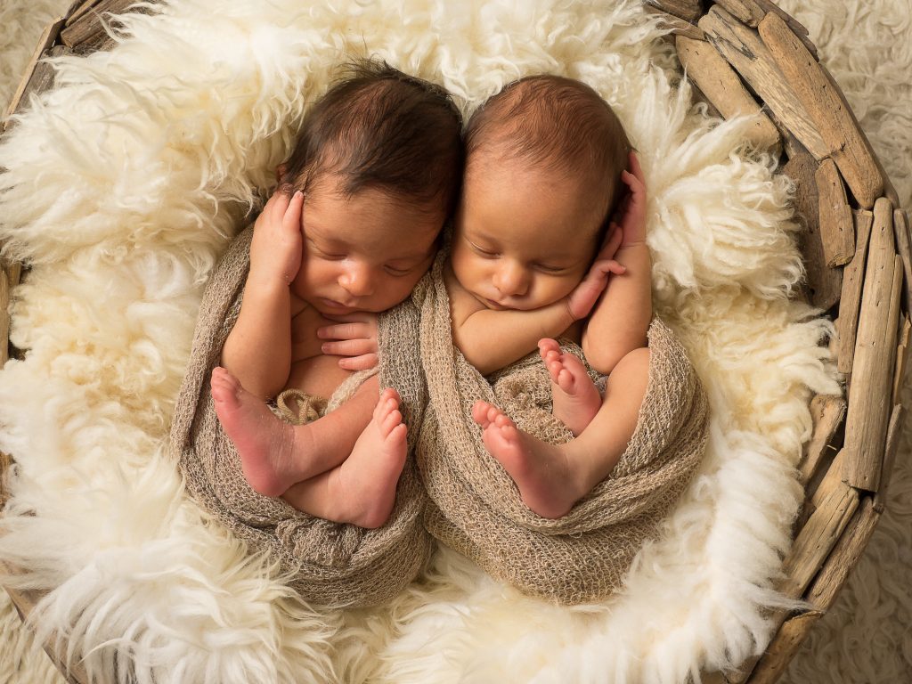 Newborn Session Essex Twins